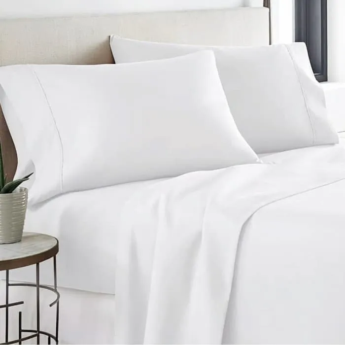 Plain White - (TENCEL™ Lyocell) Bedding Set