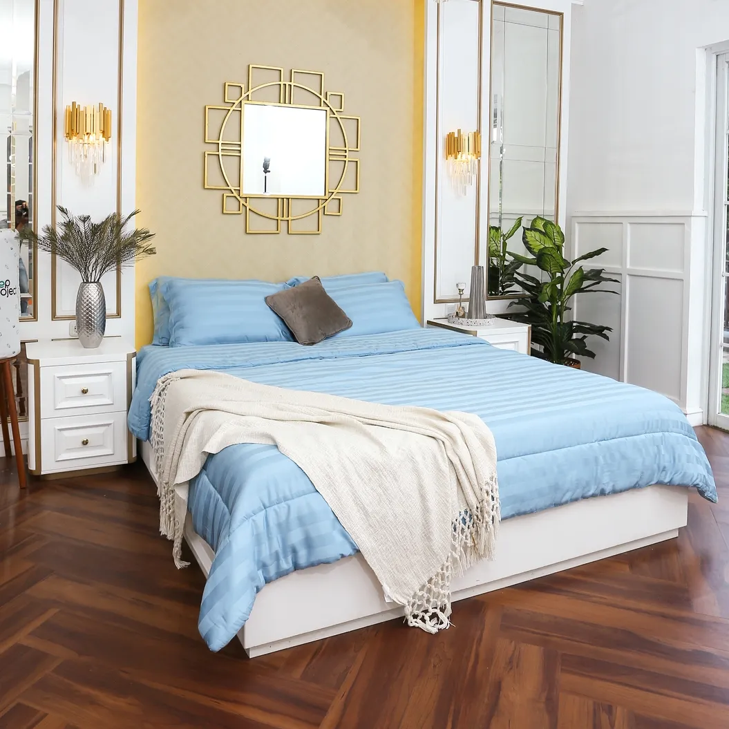 Stripes Sky - Premium Bedding Set (TENCEL™ Lyocell)
