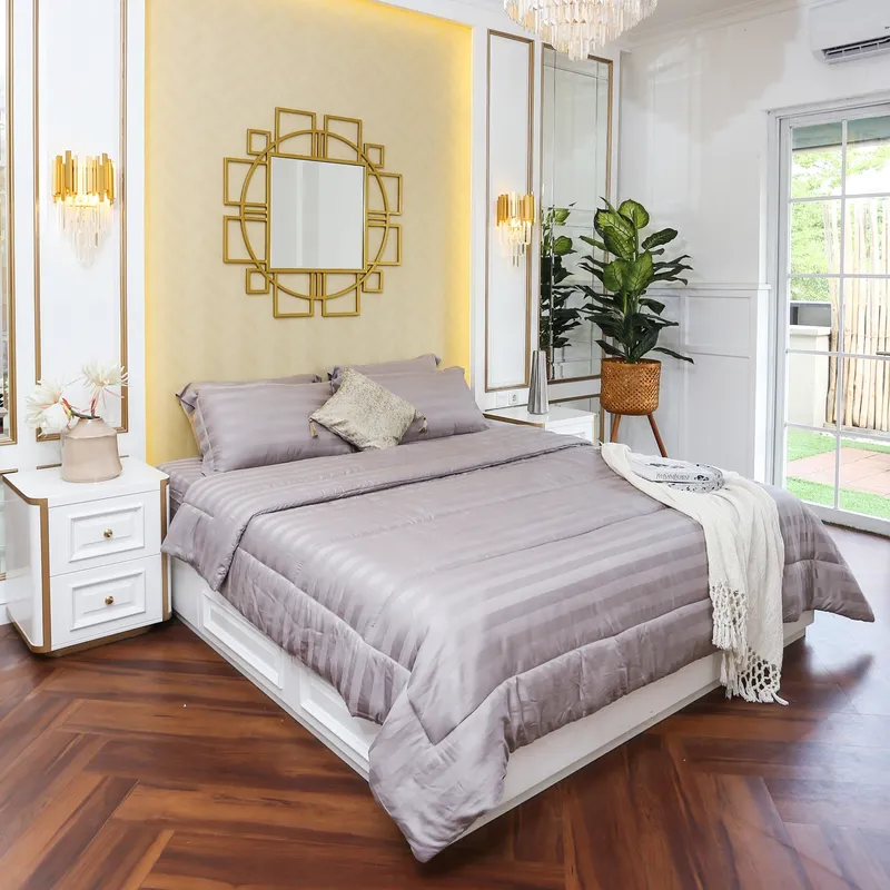Stripes Medium Grey - Premium Bedding Set (TENCEL™ Lyocell)