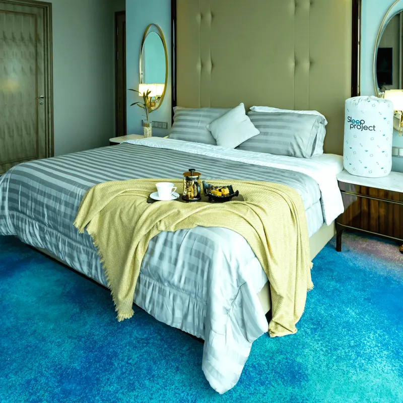 Stripes Medium Gray & White - Premium Bedding Set (TENCEL™️ Lyocell)