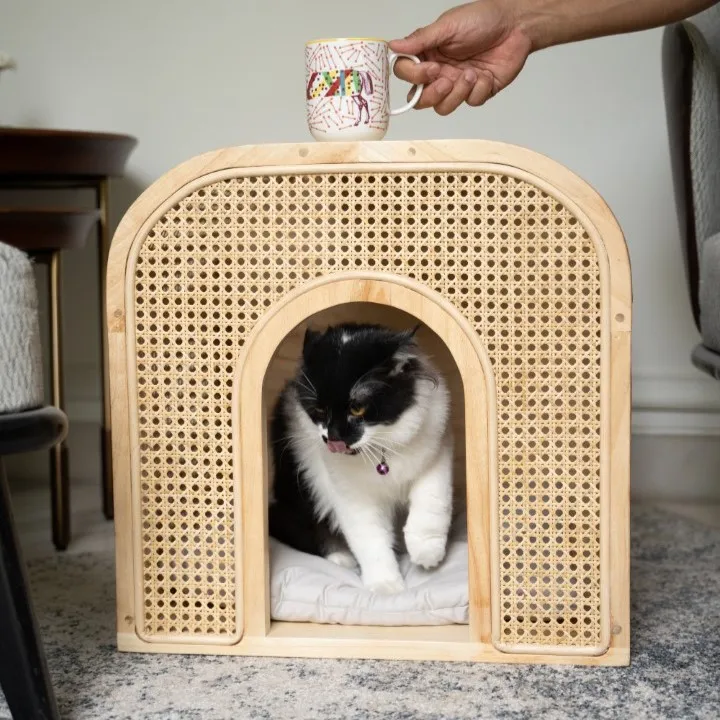 Pet Bed Meja Rotan with Cushion