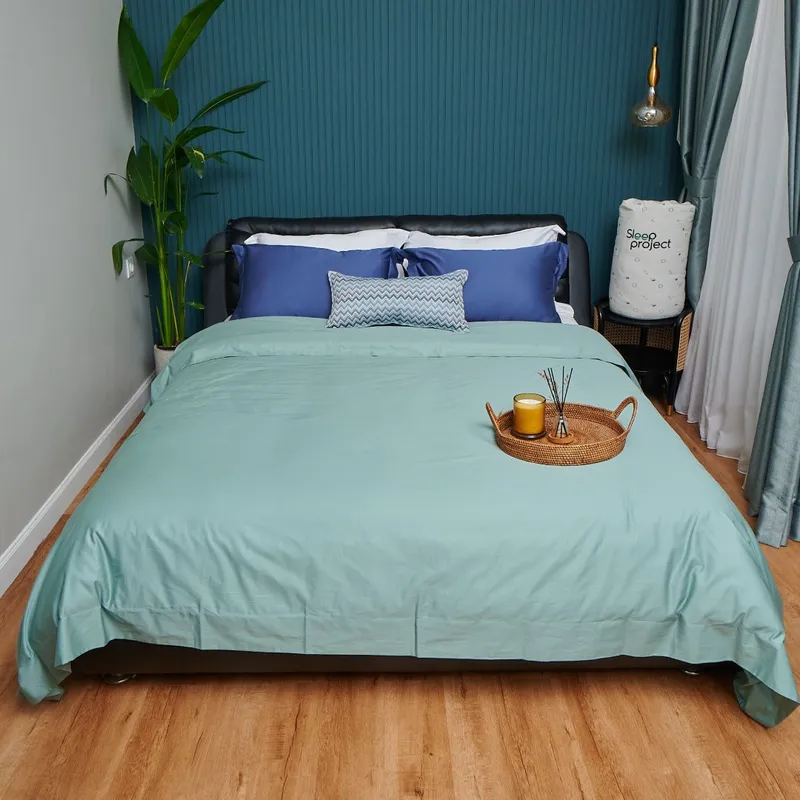 Nebula - Classic Tricolor Premium Cotton Plain Bedding Set