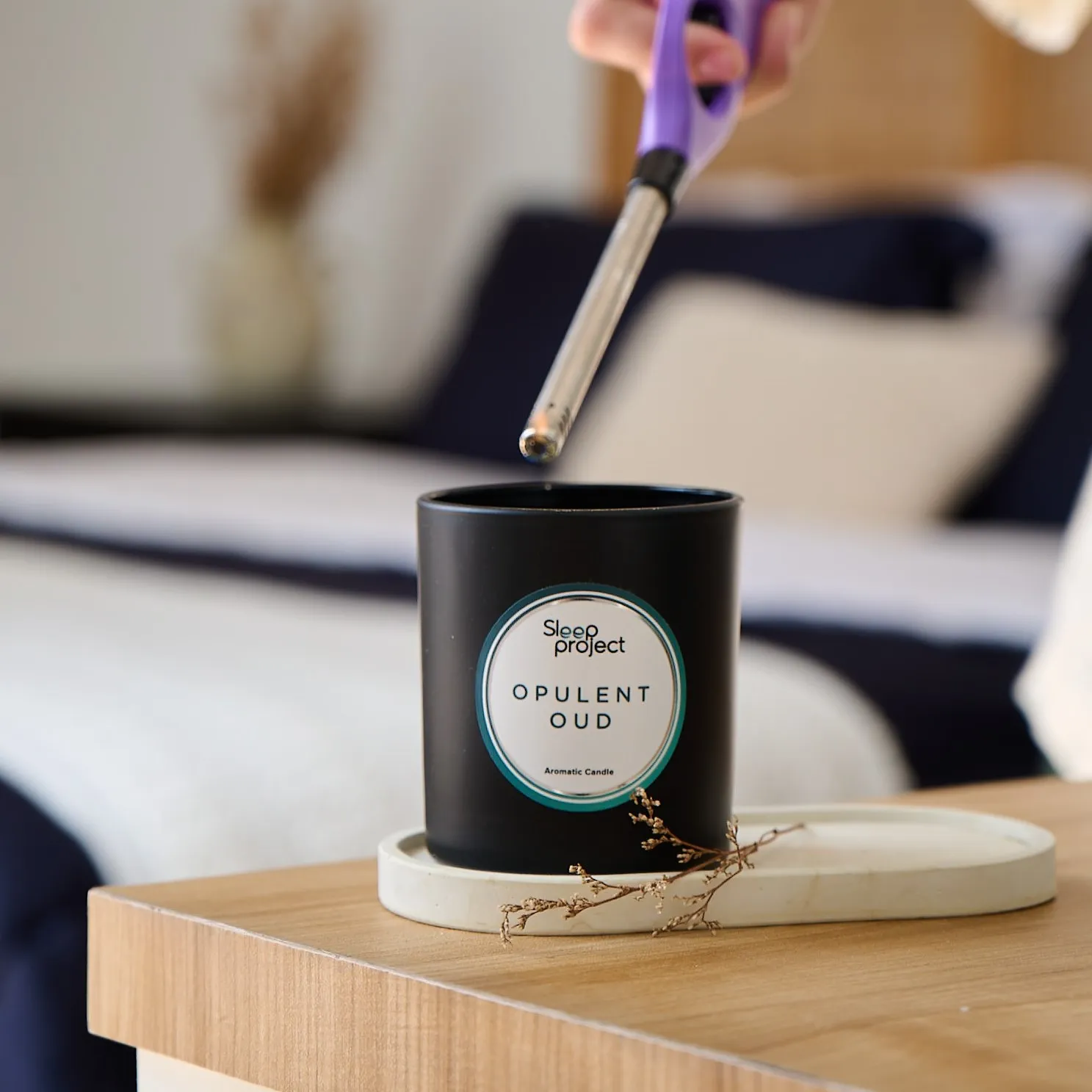 Opulent Oud Aromathic Candle - 310g by SLEEP PROJECT