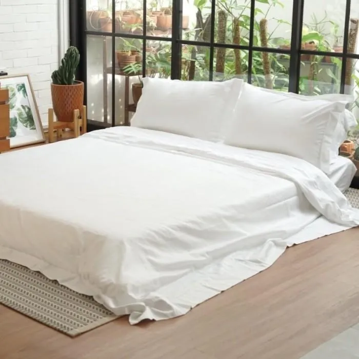 Plain White - Organic Cotton Bedding Set