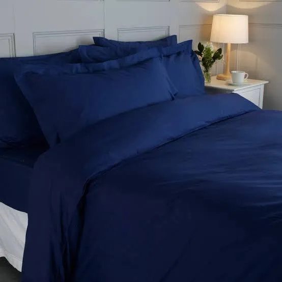 Plain Navy - Organic Cotton Bedding Set